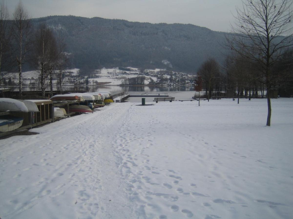 Kaernten Ossiacher See Apartment Zwei Zimmer Ferienwohnung Direkter Seezugang Strand Beheizte Schwimmhalle Bodensdorf Εξωτερικό φωτογραφία